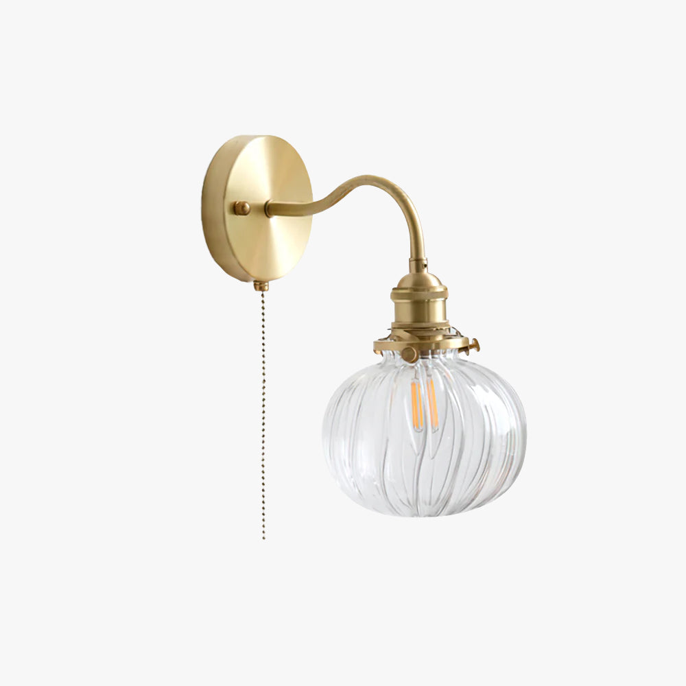 June Vintage Glass Wall Sconce