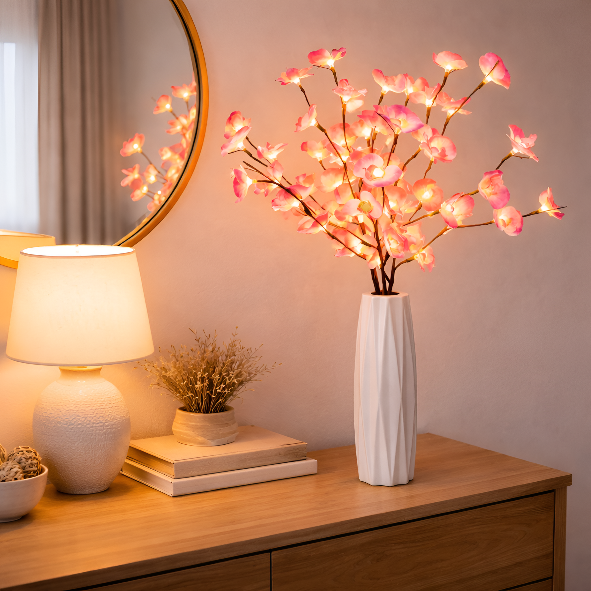 Vivian - Phalaenopsis Tree Fairy String Lights Battery Operated