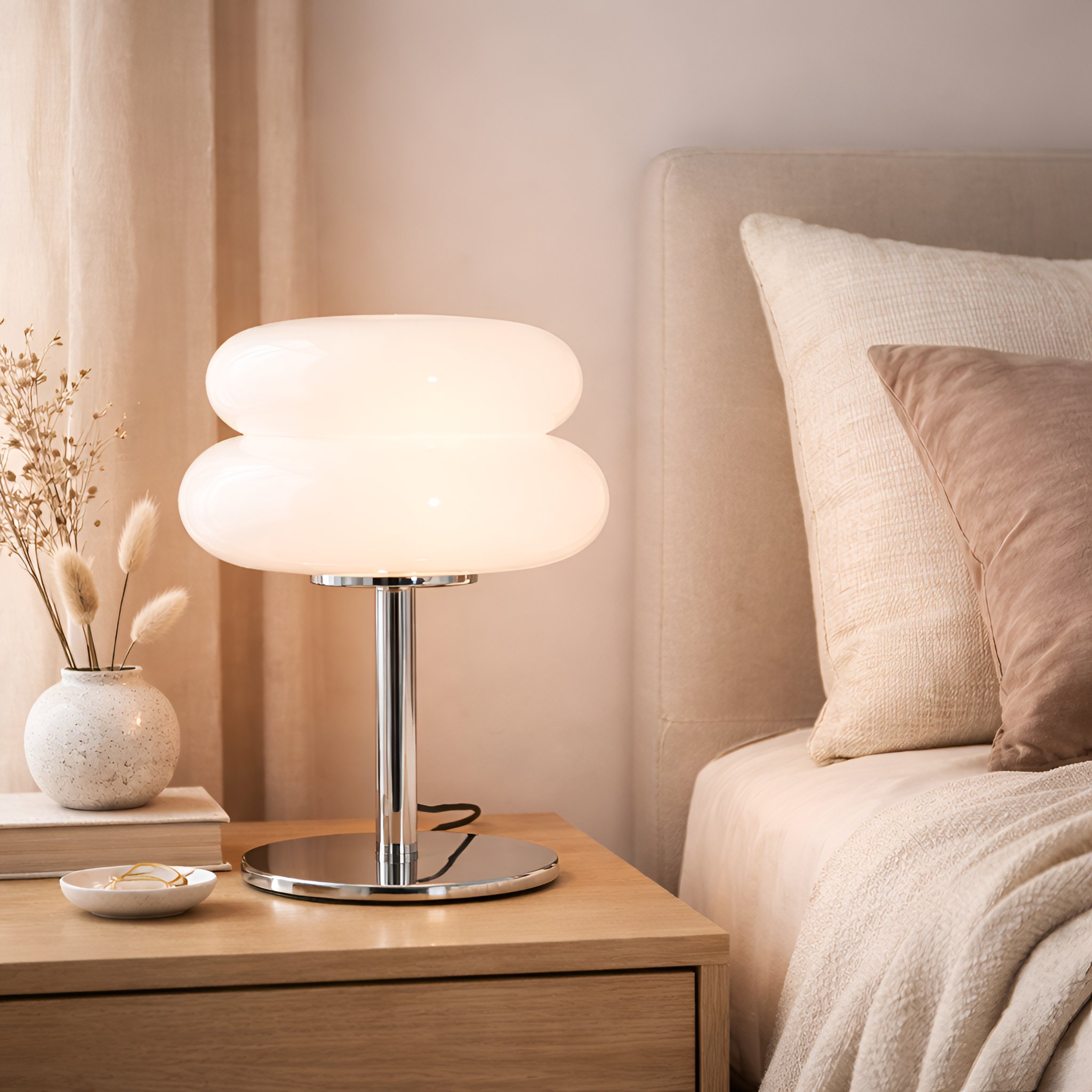 Robert - Macaroon Glass LED Table Lamp with Dimming Function