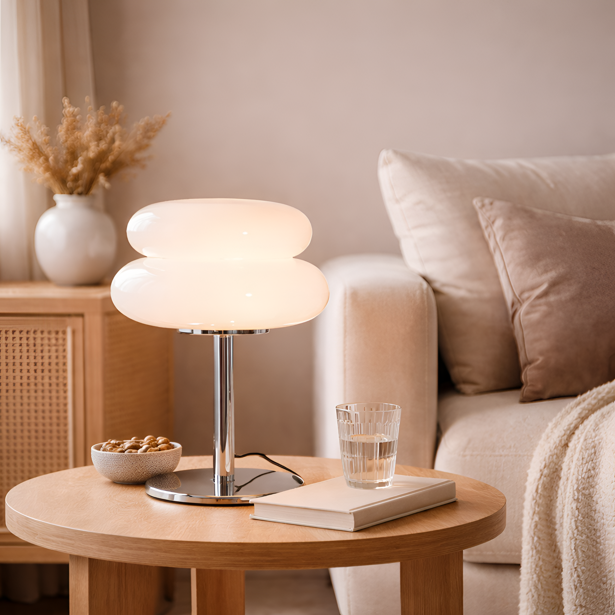 Robert - Macaroon Glass LED Table Lamp with Dimming Function