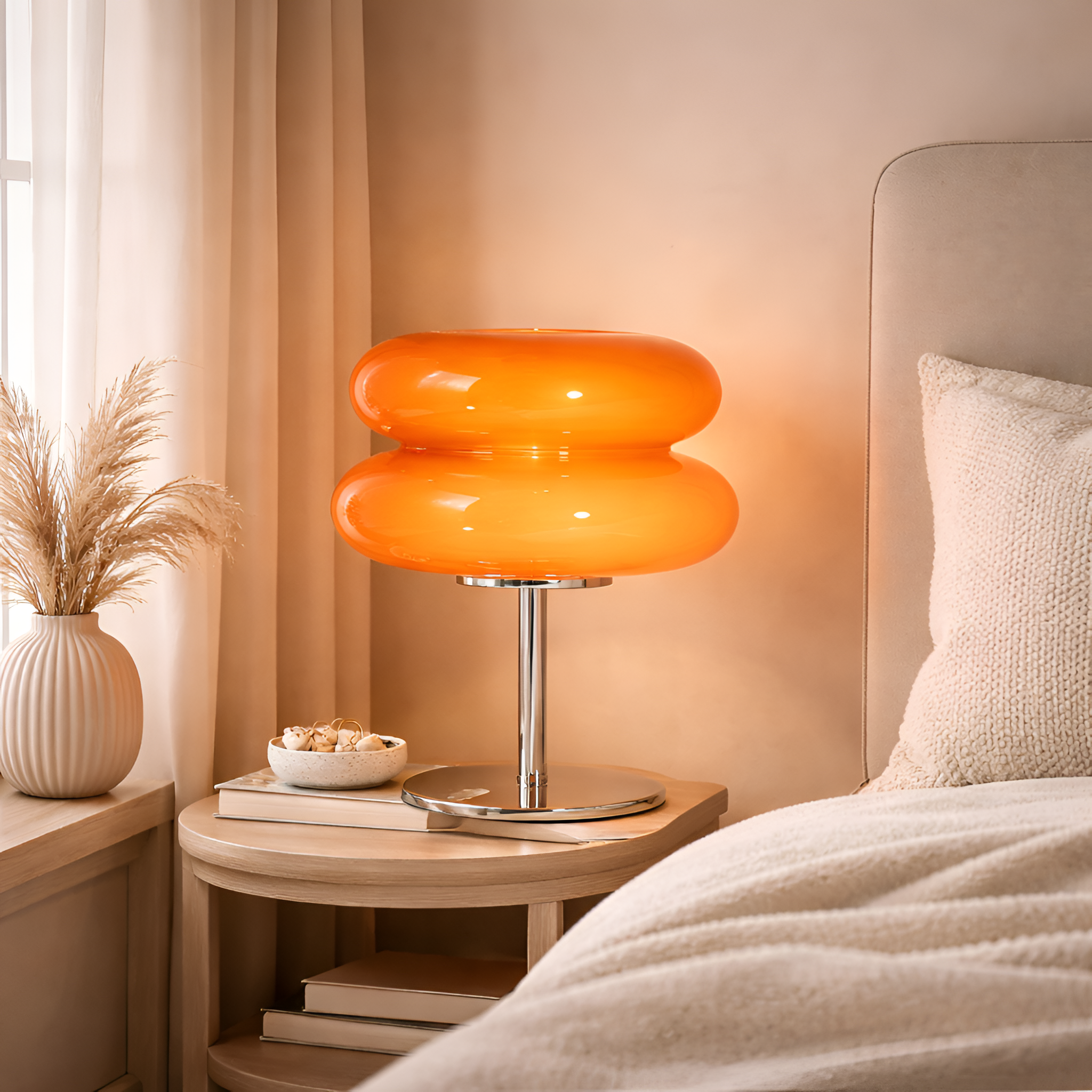 Robert - Macaroon Glass LED Table Lamp with Dimming Function