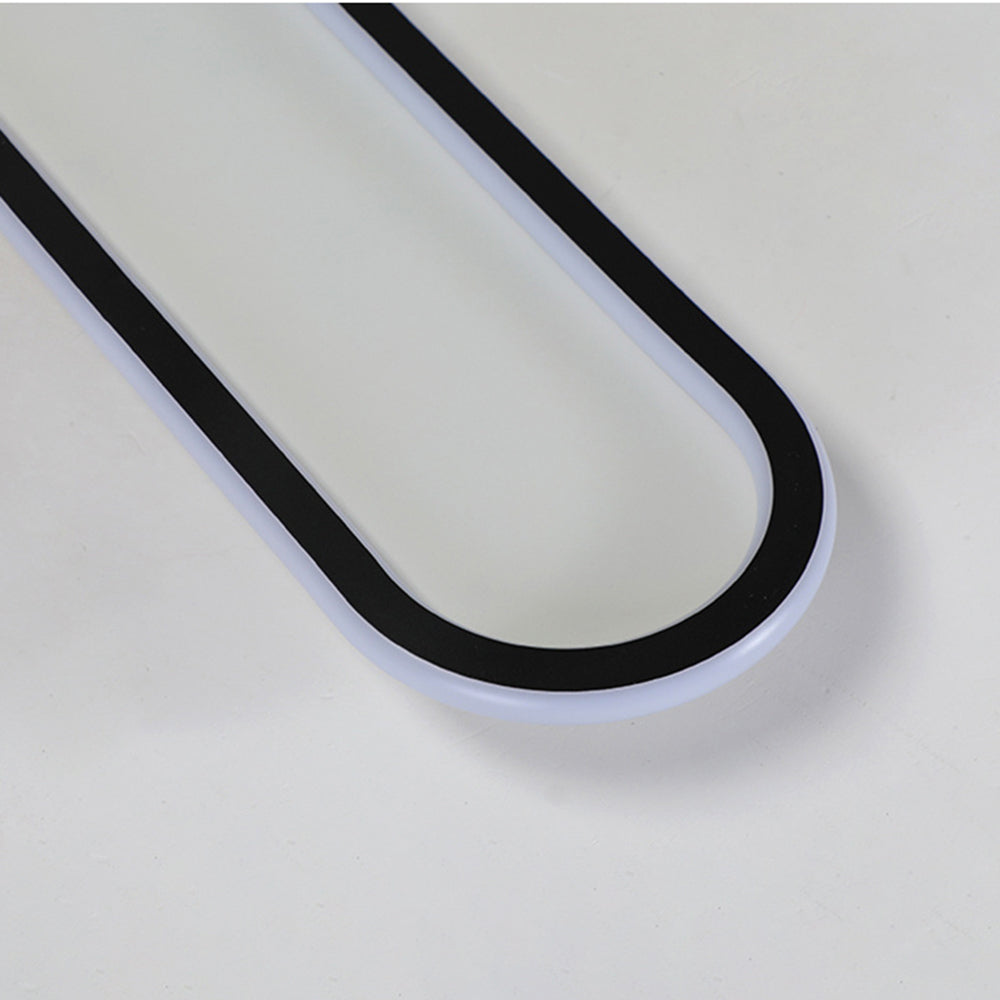 Sana Minimalist Oval Ceiling Light Black/Gold/Rose Gold