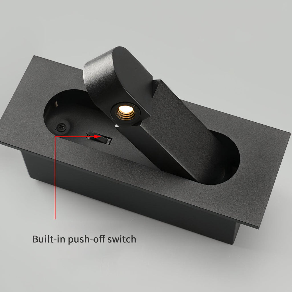 Duvin Adjustable Black LED Wall Lamp