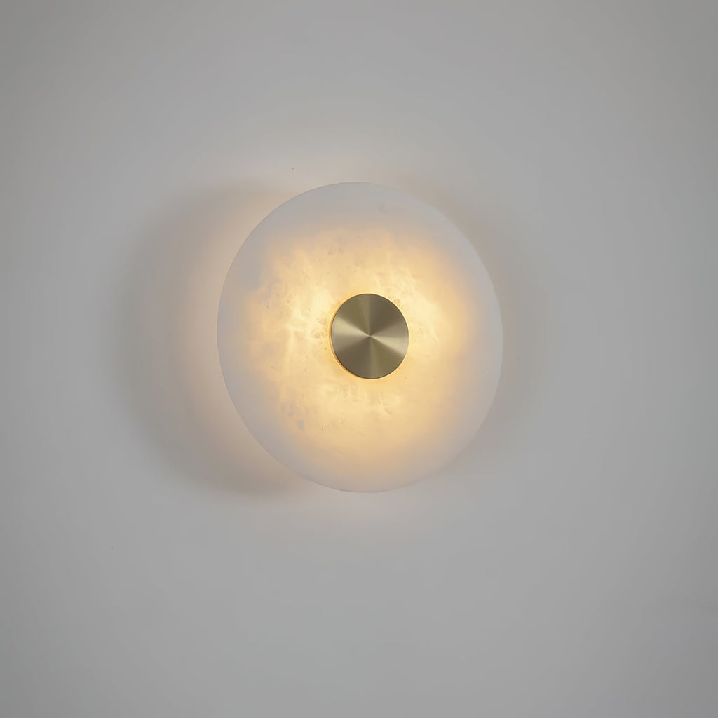 Selina Minimalist Alabaster Ceiling Light