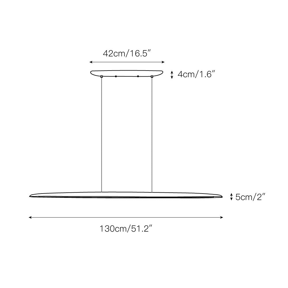 Zing Walnut Wood Minimalist Suspension