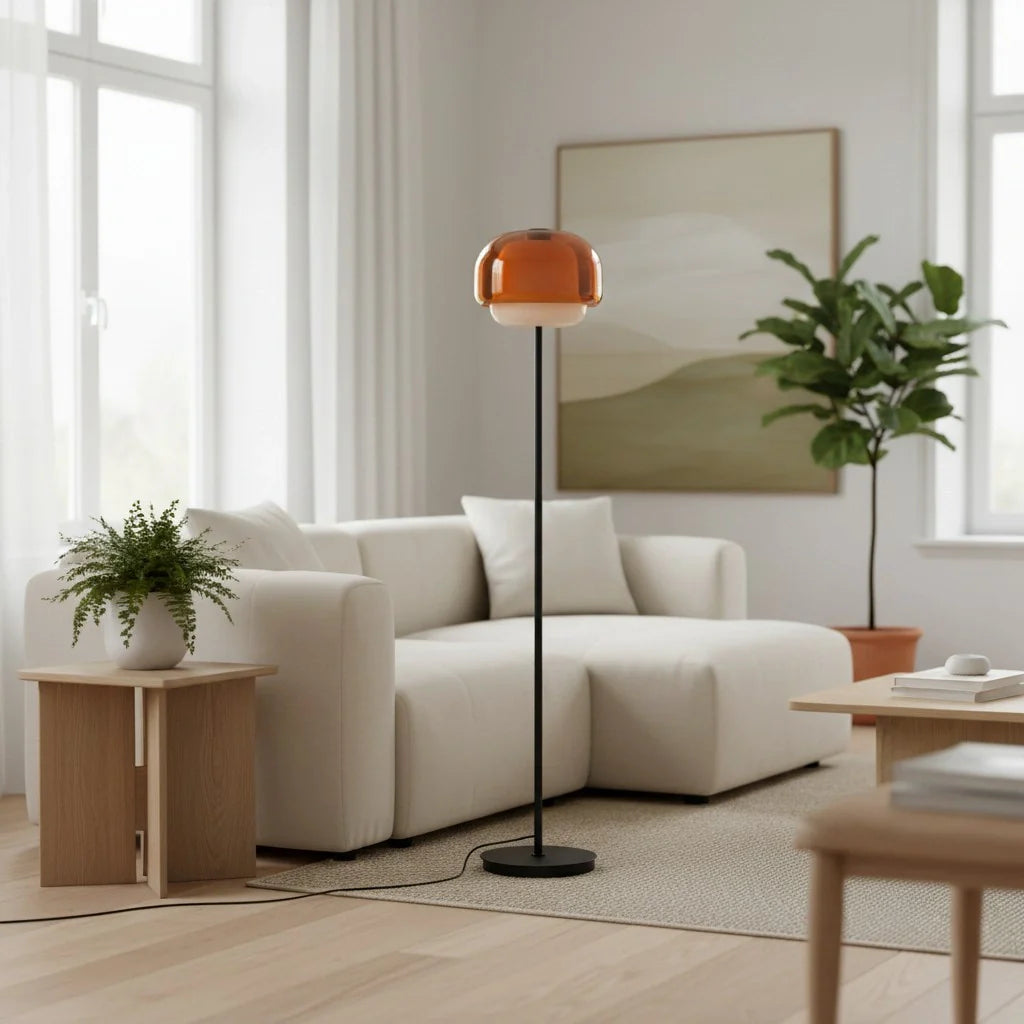 Ellis Modern Colorful Glass Floor Lamp