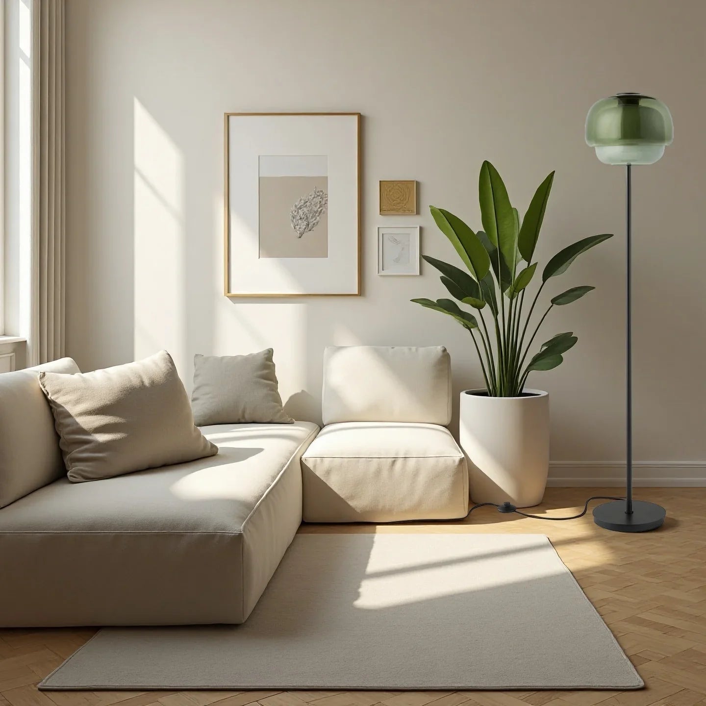 Ellis Modern Colorful Glass Floor Lamp