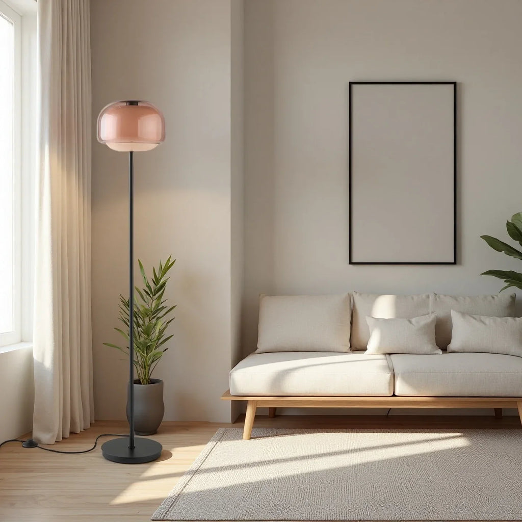 Ellis Modern Colorful Glass Floor Lamp