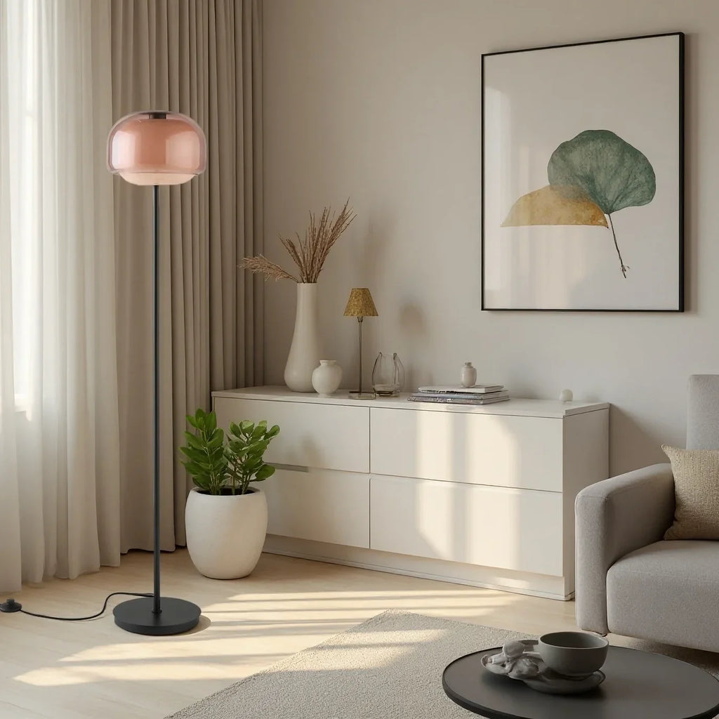Ellis Modern Colorful Glass Floor Lamp