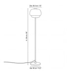 Ellis Modern Colorful Glass Floor Lamp