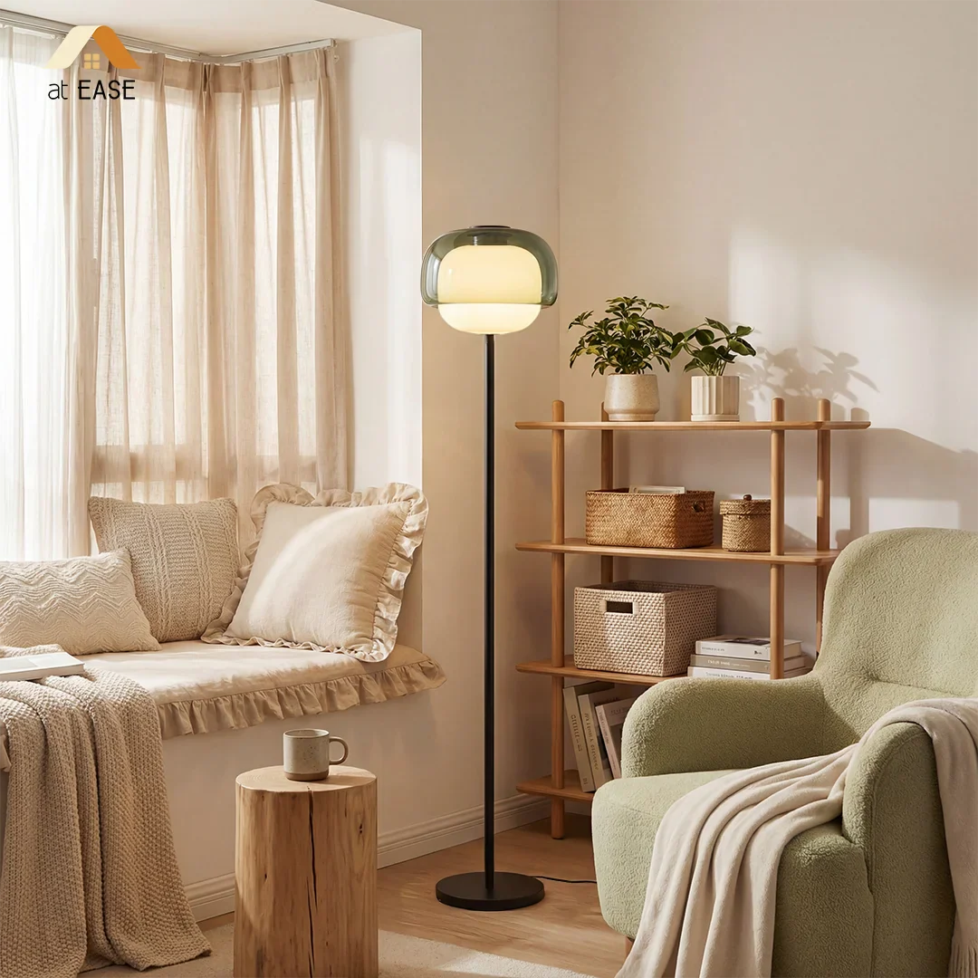 Ellis Modern Colorful Glass Floor Lamp