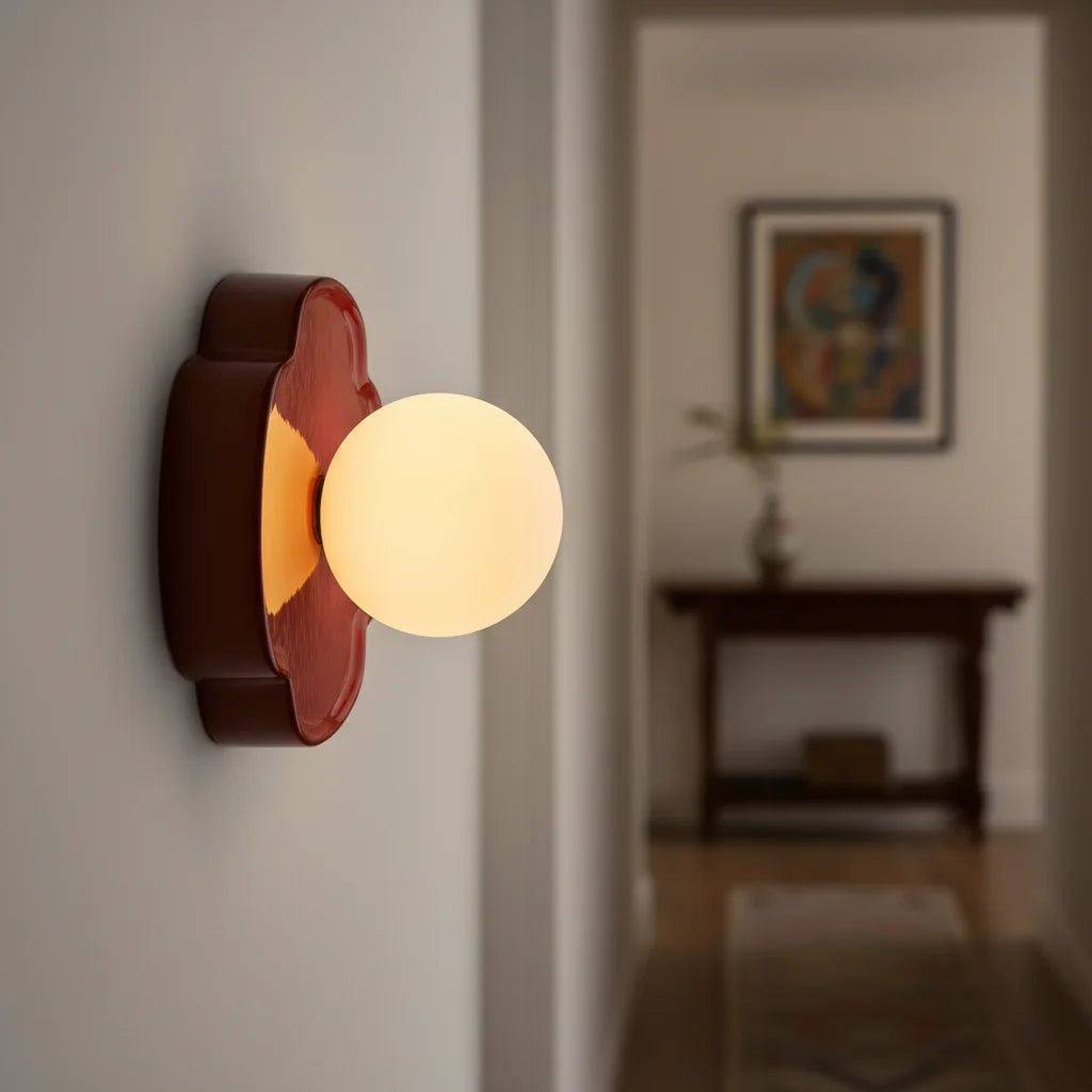 Elowen Modern Resin Orb Wall Lamp