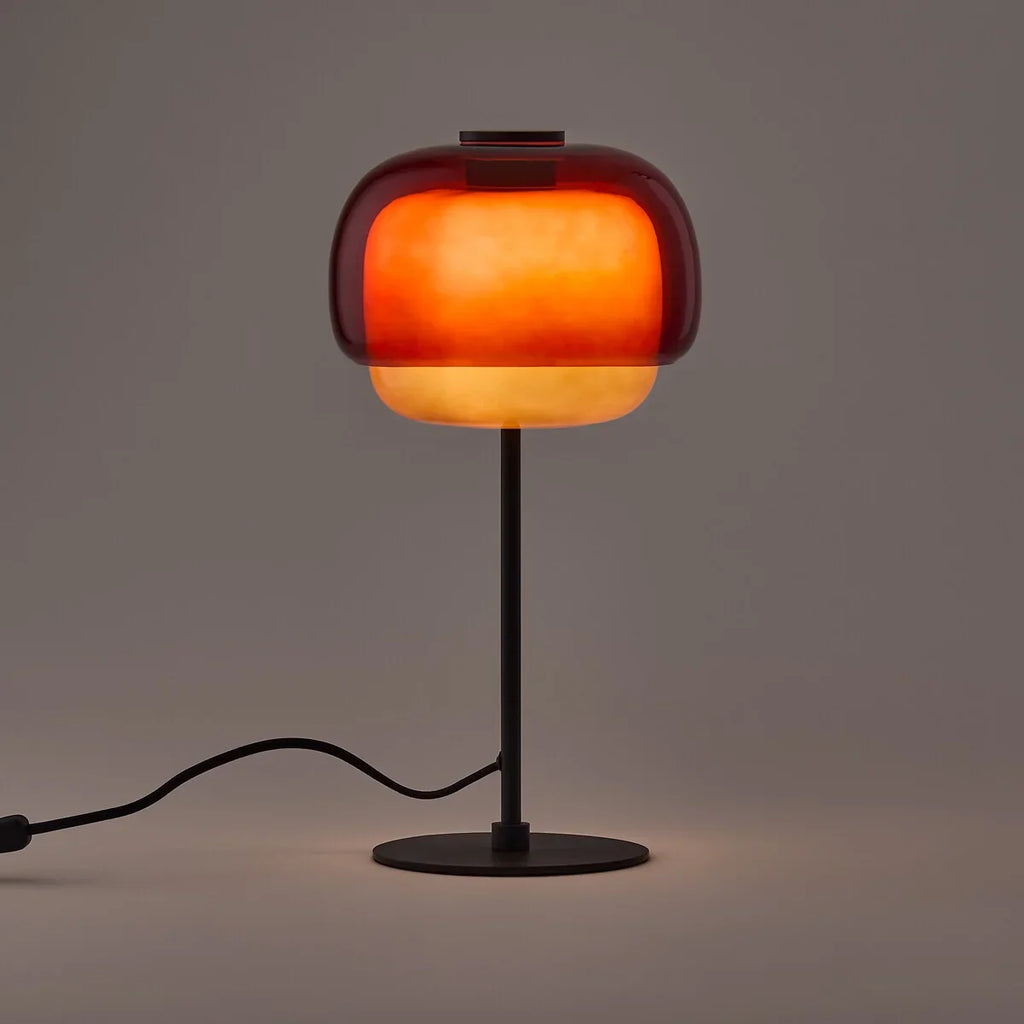 Elvrynor Nordic Colorful Glass Table Lamp
