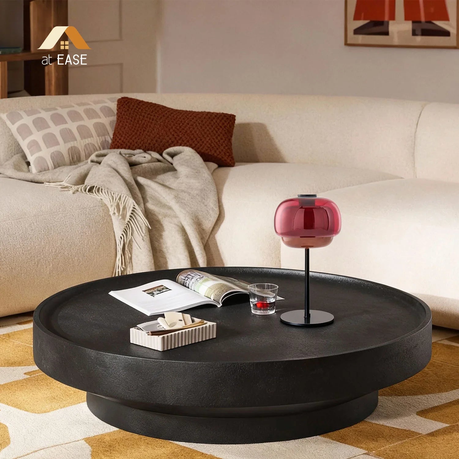 Elvrynor Nordic Colorful Glass Table Lamp