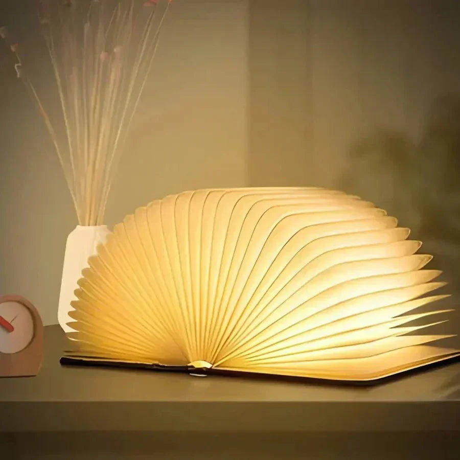 Foldable Book Lamp with Warm LED Light - StoryGlow