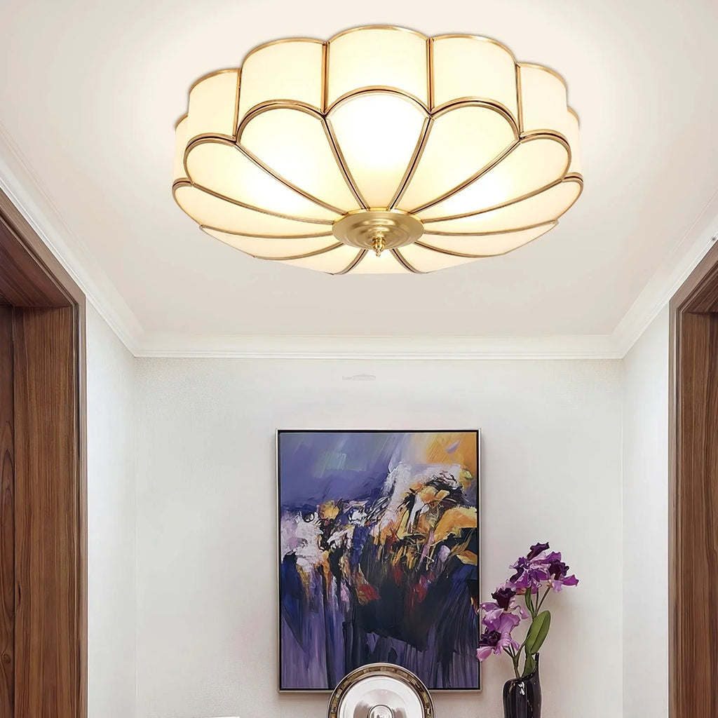 Eros Flower-Inspired Art Deco Ceiling Light