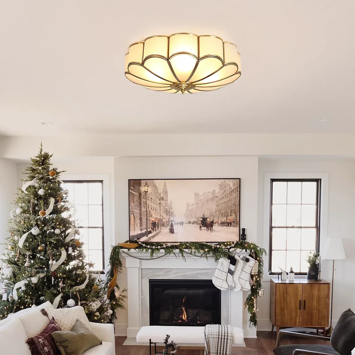 Eros Flower-Inspired Art Deco Ceiling Light