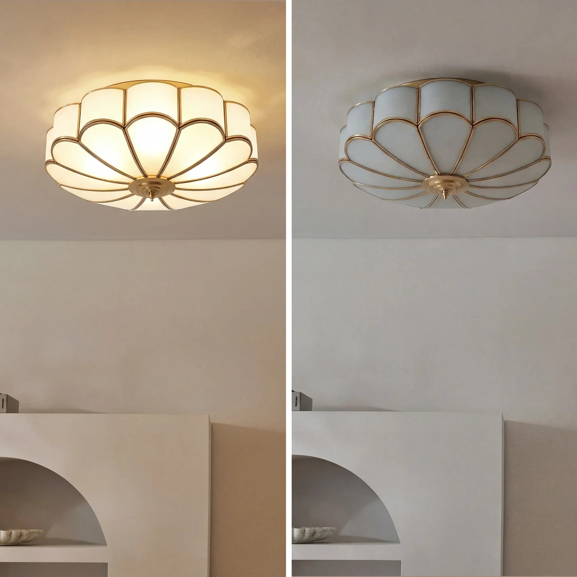 Eros Flower-Inspired Art Deco Ceiling Light