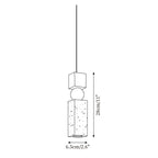 Geometric Suspension Wood Travertine Minimalist Nordic Hanging