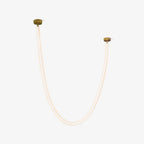 Solara Pendant Light Flexible Curve Silicone Brass