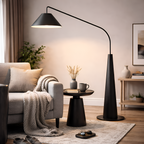Caelum - Modern Minimalist Walnut Fishing Floor Lamp