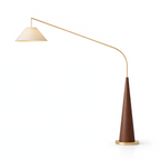 Caelum - Modern Minimalist Walnut Fishing Floor Lamp