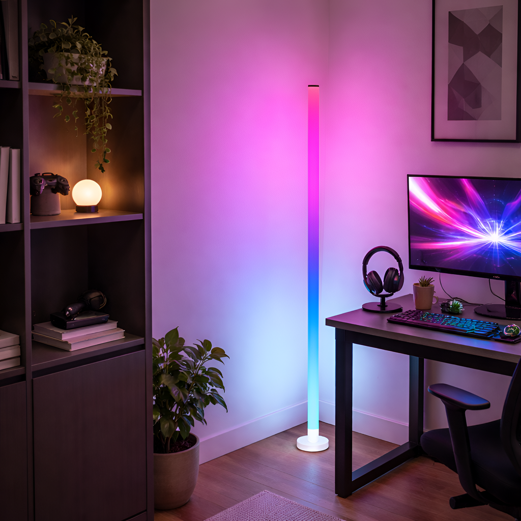 Amaury - Smart RGB Corner Floor Lamp with App Control
