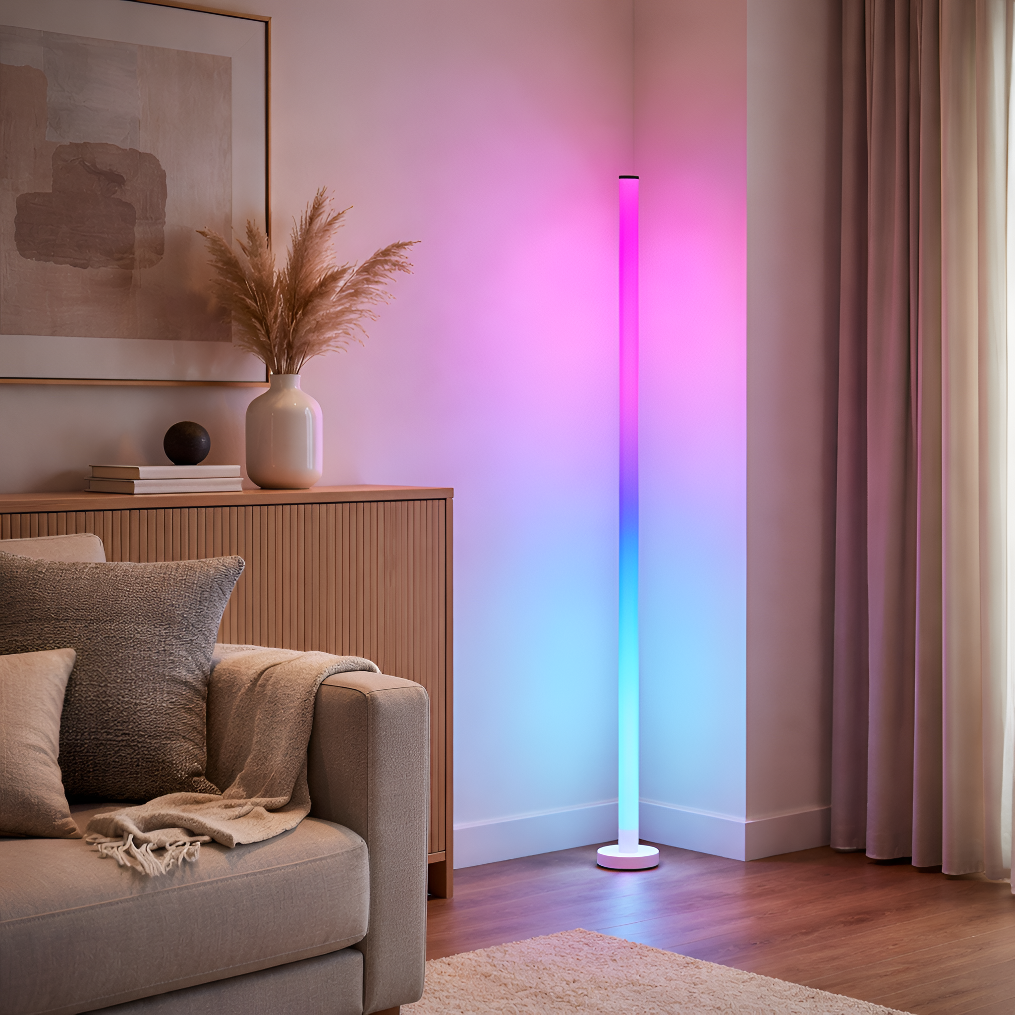 Amaury - Smart RGB Corner Floor Lamp with App Control