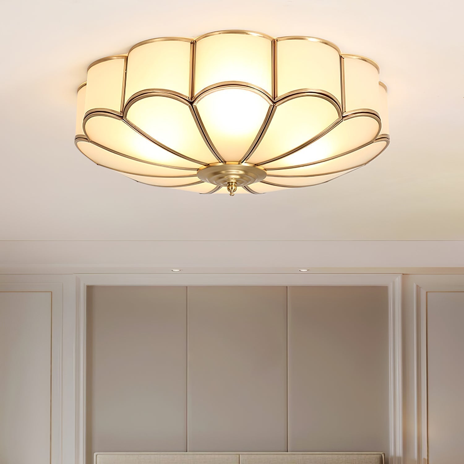Ulira Floral Glass Ceiling Light