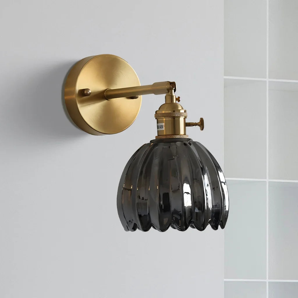 Freya Lotus Glass Wall Light