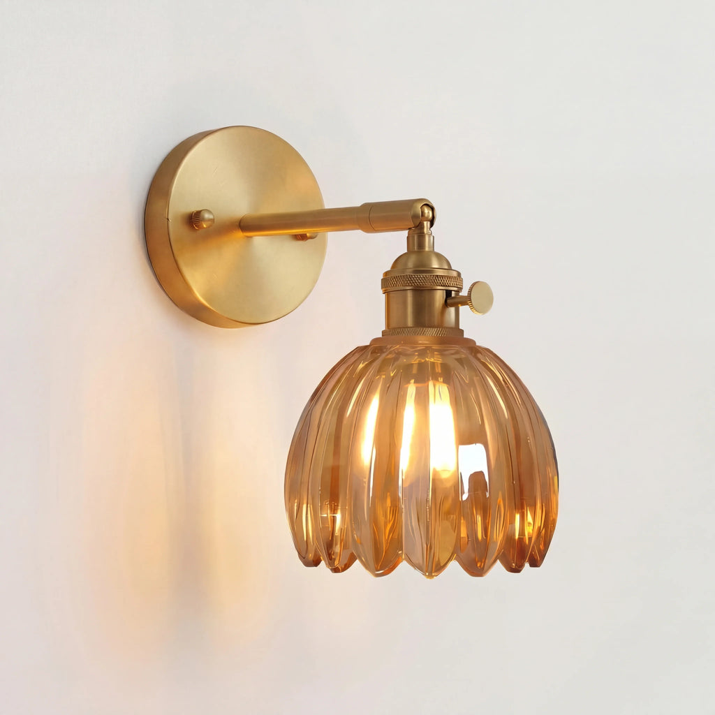 Freya Lotus Glass Wall Light