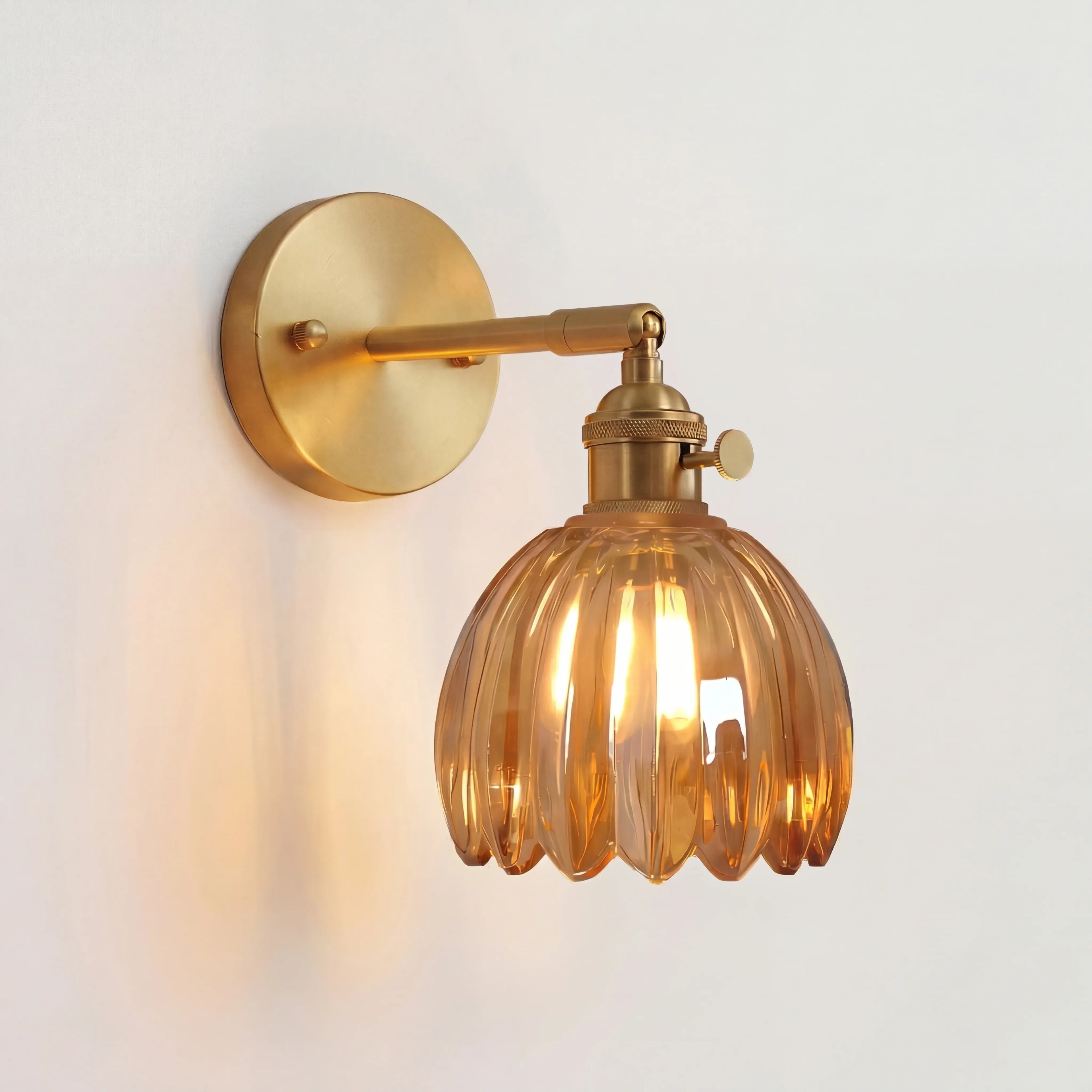 Freya Lotus Glass Wall Light