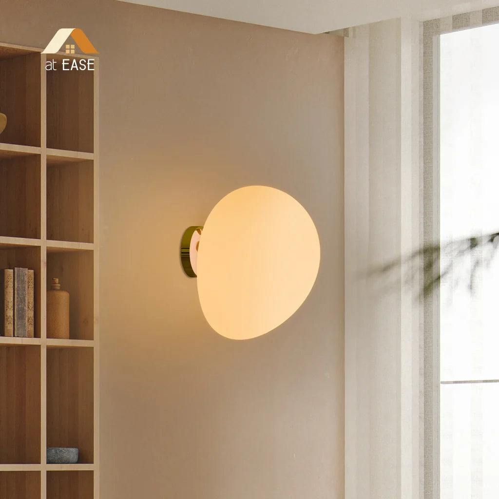 Cinda Gregg Minimalist Pebble Wall/Ceiling Lamp