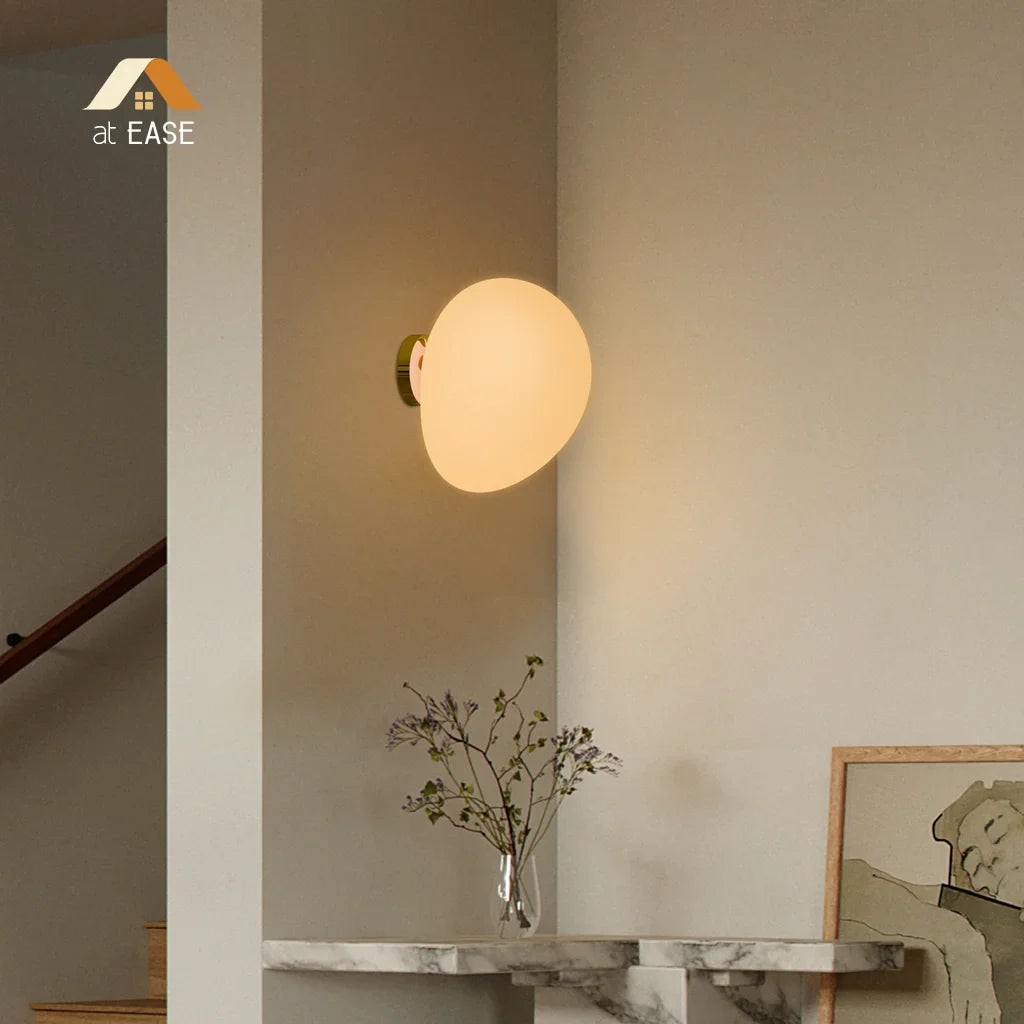 Cinda Gregg Minimalist Pebble Wall/Ceiling Lamp