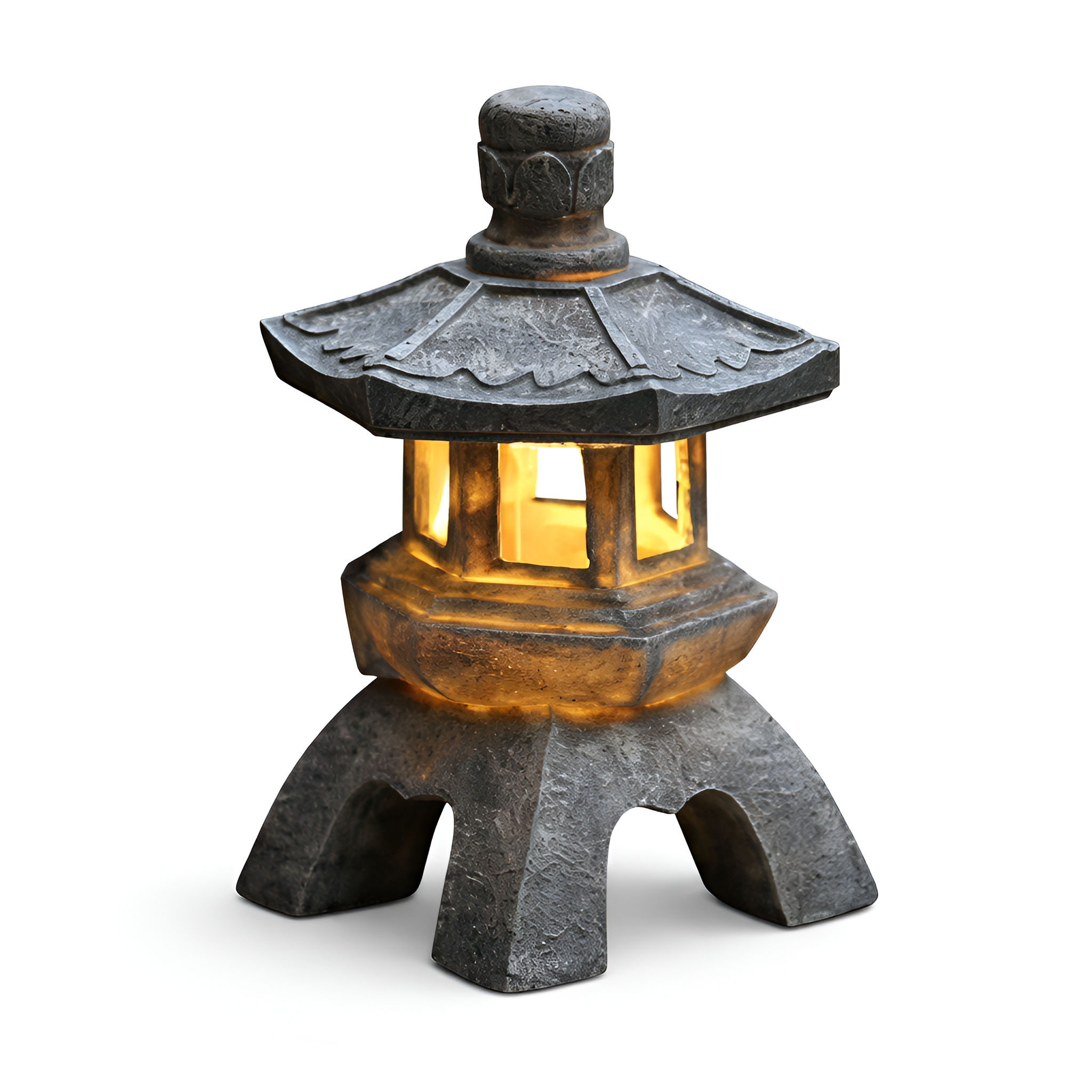 Darth - Solar LED Pagoda Lantern Garden Statue Light