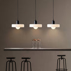 3-Head Bauhaus Colored Glass Pendant Light