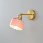 Colored Glass Bauhaus Wall Light
