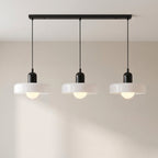 3-Head Bauhaus Colored Glass Pendant Light