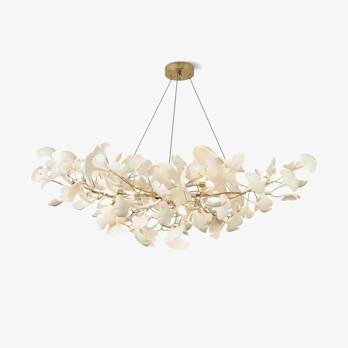 Luxury U-Shaped Ceramic Chandelier for Living Room