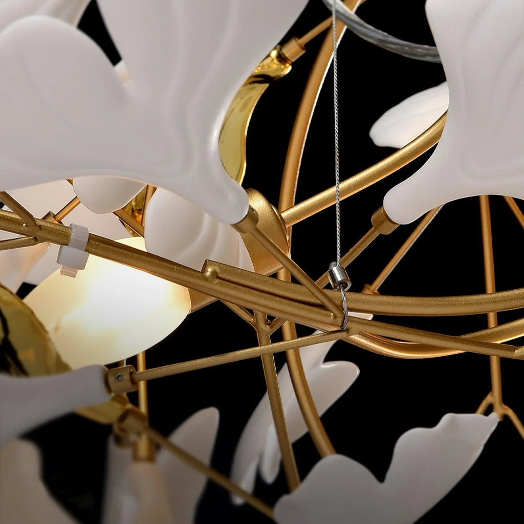 Luxury U-Shaped Ceramic Chandelier for Living Room