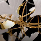 Luxury U-Shaped Ceramic Chandelier for Living Room