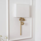 Daisy Ginkgo Leaf Wall Sconce