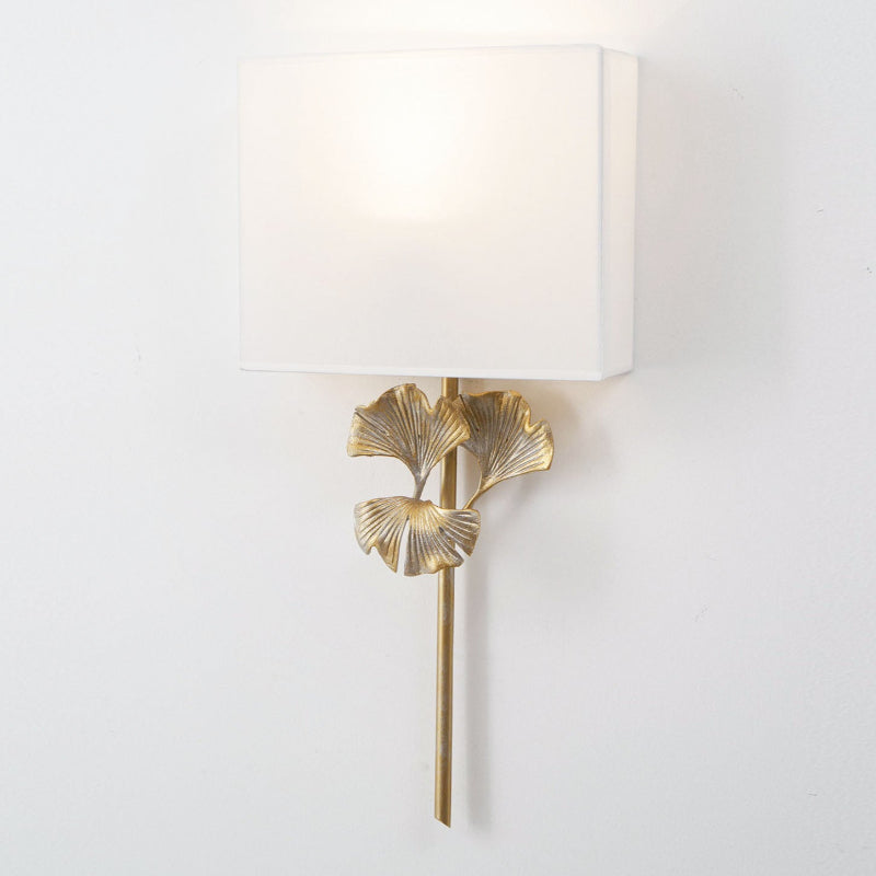 Daisy Ginkgo Leaf Wall Sconce