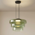 Danish Glass Bauhaus Pendant Light