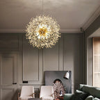 Exclusive chandelier with crystals – Stunning ceiling lamp for elegant interiors
