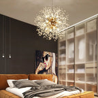 Exclusive chandelier with crystals – Stunning ceiling lamp for elegant interiors