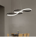 Durell Nordic Linear Suspension Black/White/Gold. Bedroom