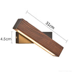 Wooden Adjustable LED Wall Lamp for Reading
