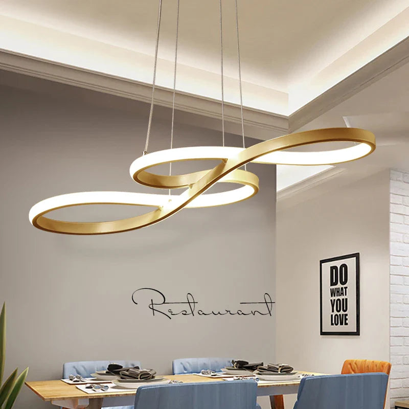 LED Pendant Lamp Chandelier in the Shape of Musical Notes – Creative Modern Ceiling Lighting