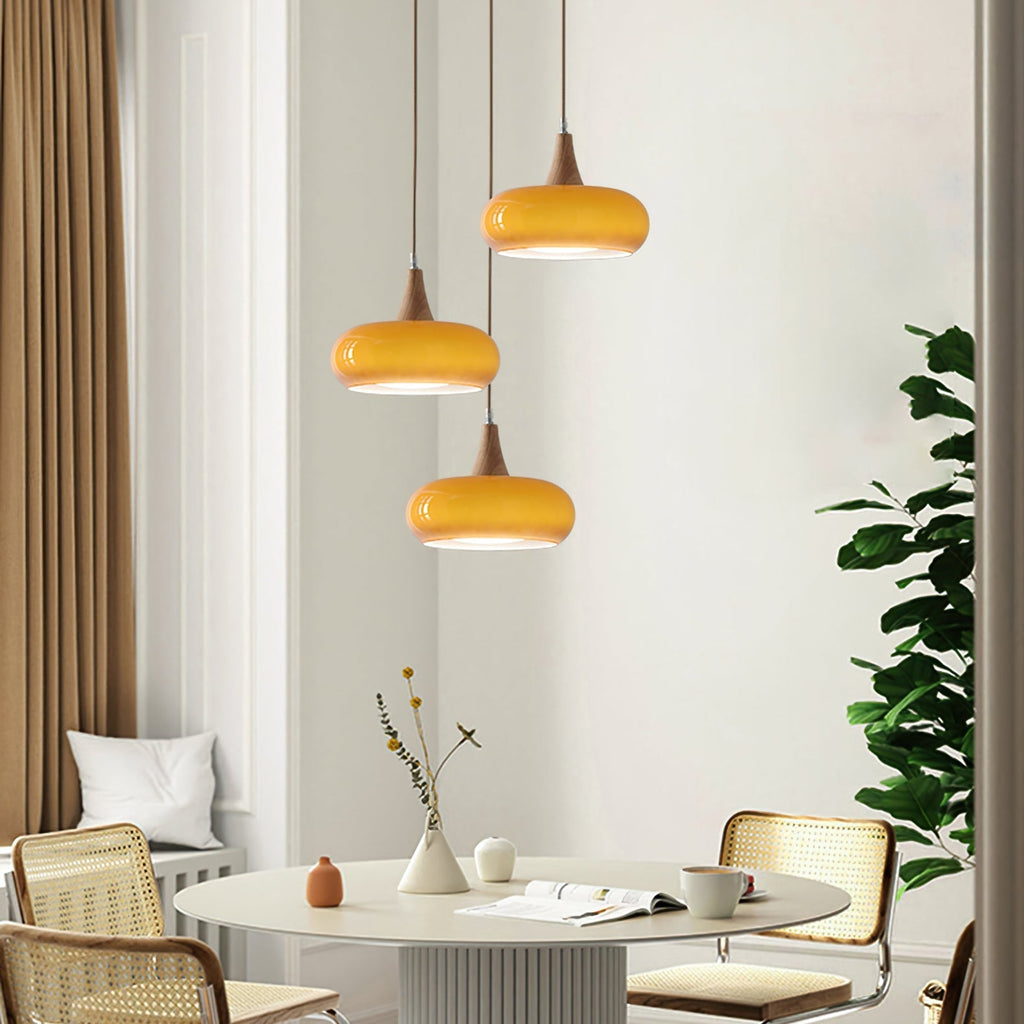 Charlotte Wood Suspension 1/2/3 Lamps